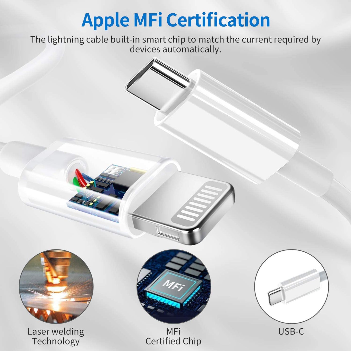 iPhone Charger ?Apple MFi Certified? 10FT Extra Long Fast Charging Type C to Lightning Cable with 20 PD USB C Wall Charger Block for iPhone 13/13…