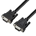 DTECH 3 Feet SVGA VGA Computer Monitor Cable Male to Male Supports 1080p High Resolution (1 Meter, Black)