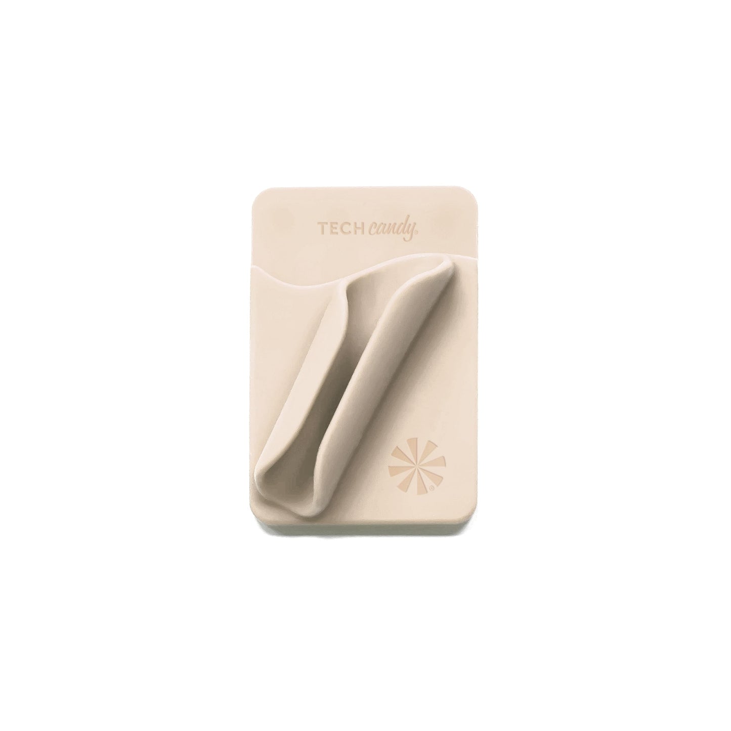 Tech Candy Bare Necessities Phone Back Pocket, Natural - Universal, Suction Cups - Holds Money, Credit Cards, Lip Gloss, & More - No Residue