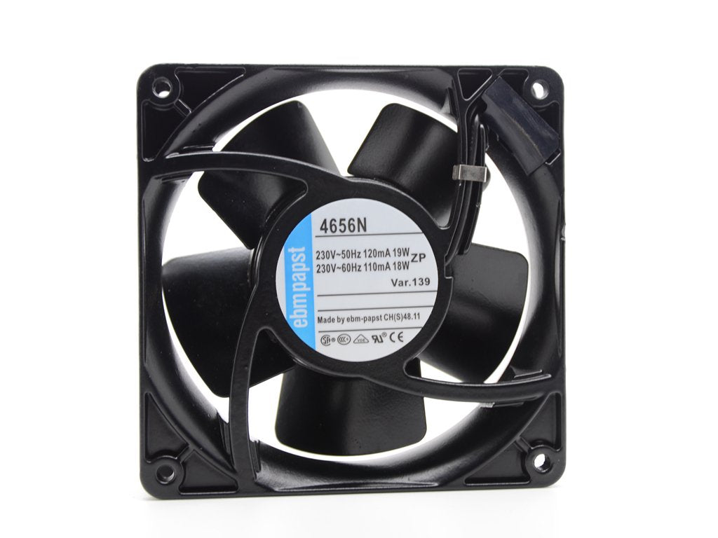 EBM papst 4656N 12038 1238 12cm 120mm AC 220V all Metal aluminium cooling server industrial fan high tempreture