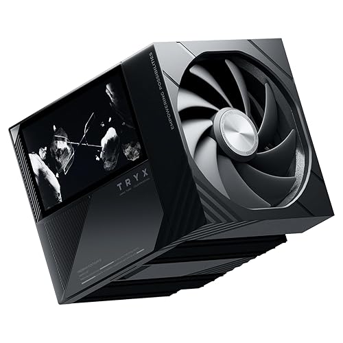 TRYX TURRIS 620 CPU Air Cooler 5.0" IPS Customizable Screen 280w TDP Dual Tower CPU Cooler Reflow Soldering with Display Powered by KANALI