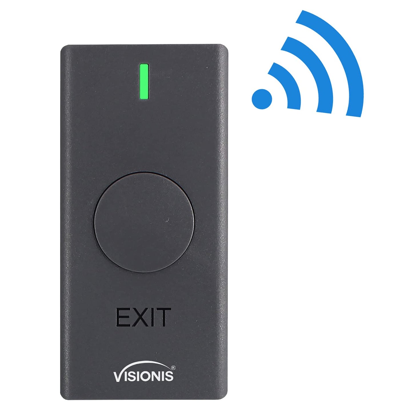 Visionis VIS-3200 Outdoor IP65 Black Access Control Kit with Wireless RFID Keypad, Exit Button, Receiver, 433 MHz 165 Ft Range with 500 Users
