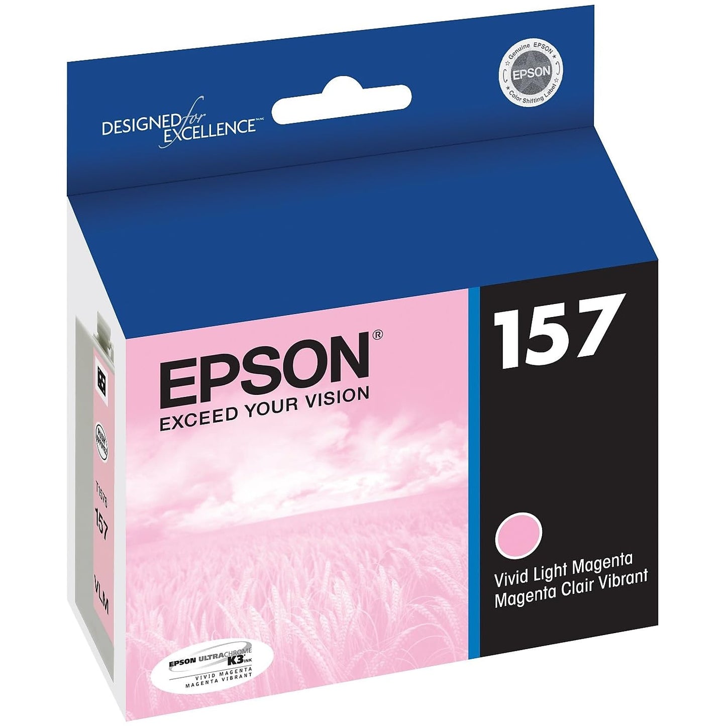 Epson UltraChrome K3 157 Inkjet Cartridge (Vivid Light Magenta) (T157620)