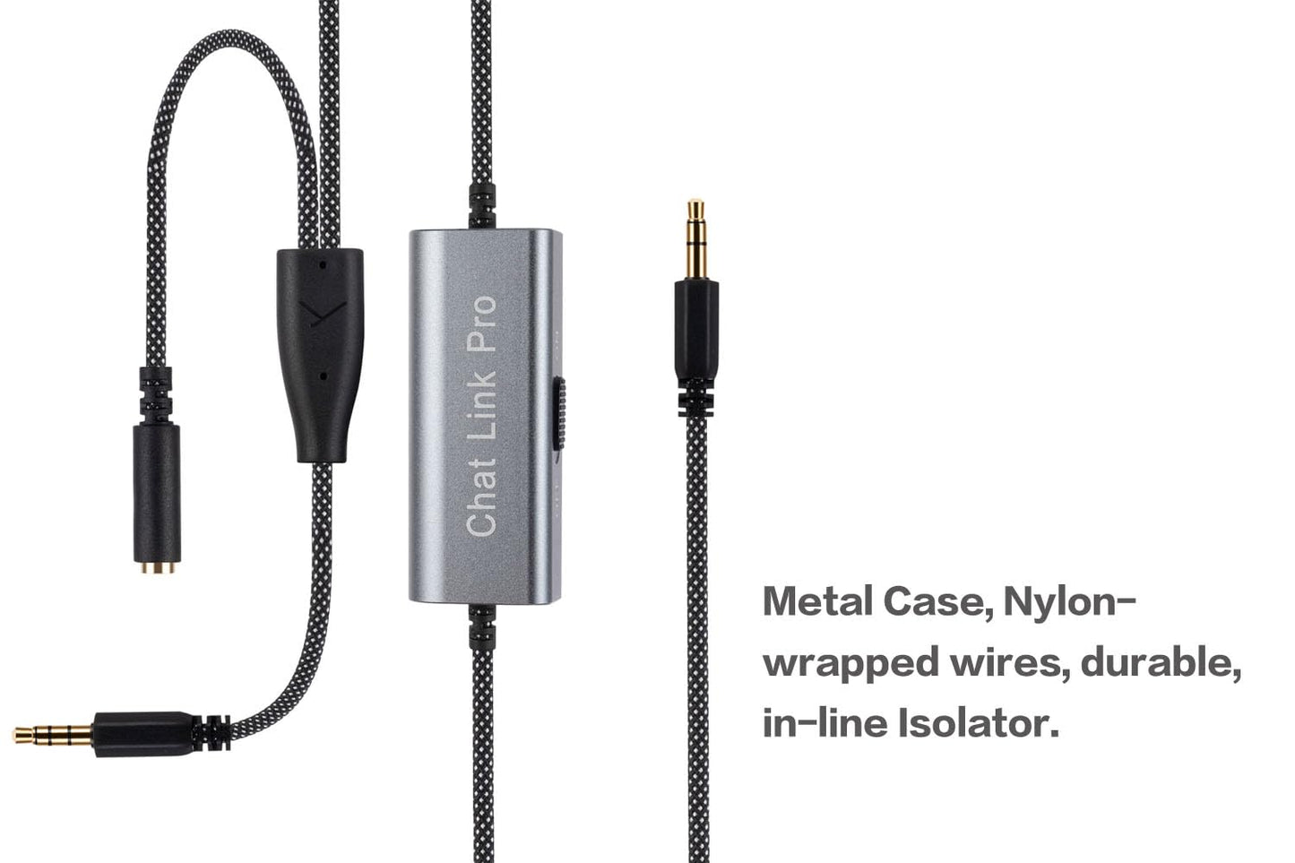 UNCLE LIGHT Noise-Cancelling Chat Link Pro Cable, Compatible with Elgato HD60 S+/HD60 S/HD60 Pro/HD60 X/4K/HD60 and Game Controllers, Metal Case…