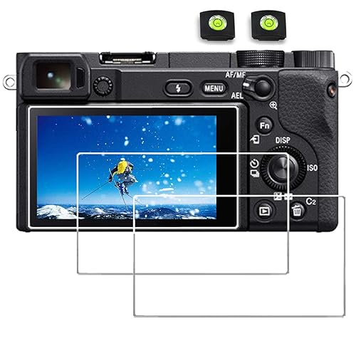 debous Screen Protector Compatible Sony Alpha A6400 A6100 A6300 A6600 Mirrorless Digital Camera, Anti-scratch Tempered Glass Clera Hard Protective