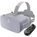 DESTEK V5 VR Headset for Phone, 128 Premium VR apps Included, Anti-Blue Eyes Protected HD Lenses, 110° FOV Virtual Reality Headsets for iPhone