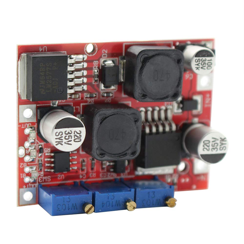 Fankerba DC Auto Boost Buck Converter Step Up Step Down Voltage Module Regulator LM2596 LM2577 4-35V to 1.25-25V 4A with CC CV Charging