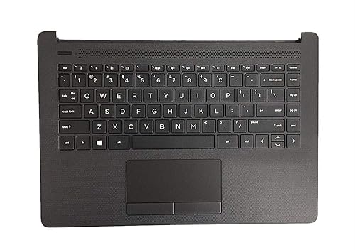 Replacement for HP 14-cm 14T-CM 14Z-CM 14-CK 14-ck 14-cm 14-dg 14q-cs 14q-cy Laptop Upper Case Palmrest Keyboard Assembly Part L23239-001 6070B1306301