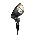 GOODSMANN Low Voltage Landscape Spotlights 5W LED Outdoor Floodlights 2700K Warm White Replaceable LED Outside Hardwired Lighting with Metal Stake