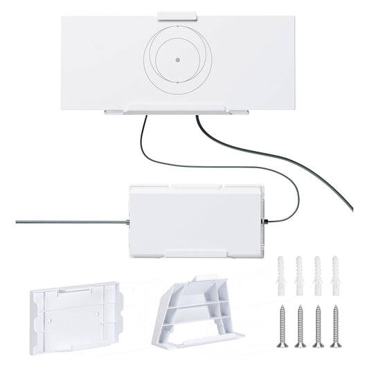 Mskekit Router Wall Mount for Starlink Gen 3,All in One V3 Mesh Router and Power Supply Mounting Kit,for StarLink V3&Gen3 HP Standard Router