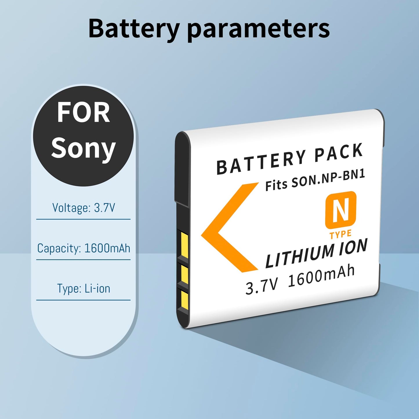2-Pack NP-BN1 Battery and LED USB Dual Charger for Sony CyberShot DSC-W530 DSC-W560 DSC-W570 DSC-W800 DSC-W830 DSC-TX10 DSC-TX20 DSC-TX30 DSC-QX10