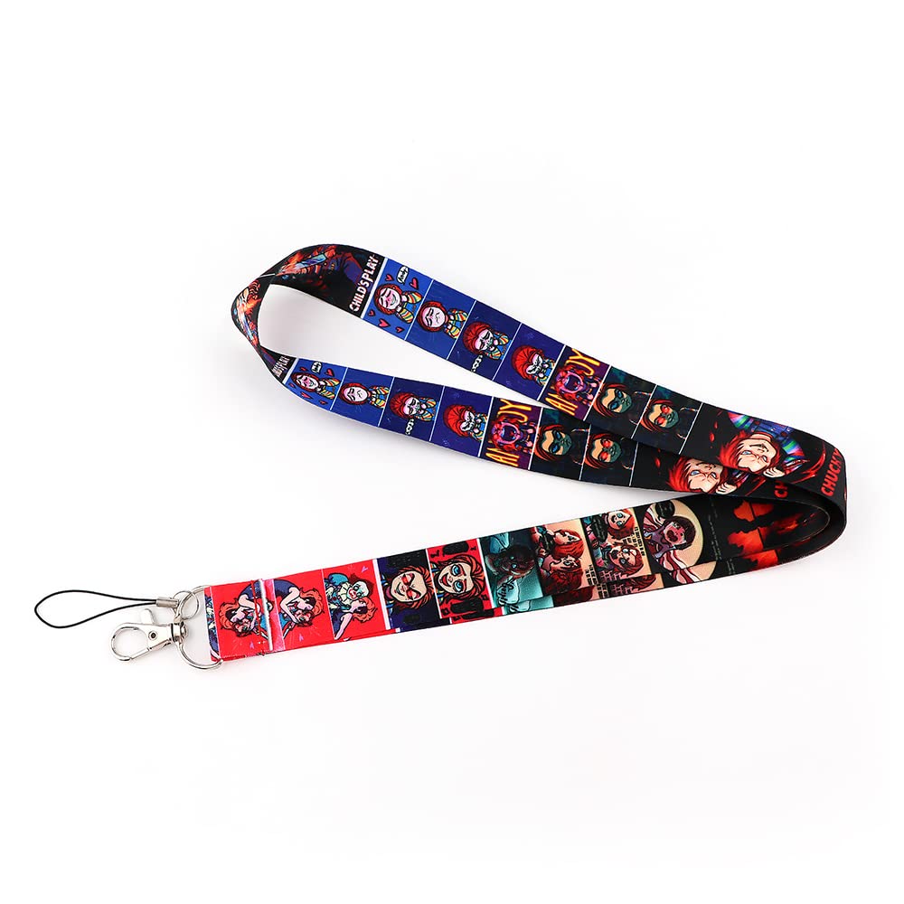Chucky Child's Play Horror Movie 17.7" Neck Lanyard Keychain Holder ID Badge Mobile Phone Pin Strap by Pinstant