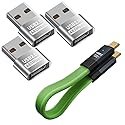 rgzhihuifz USB C Female to USB Male Adapter 4-Pack USB C to USB C Cable, 3.2 Gen 2 USB-C Cable 20Gbps USB C Cable 100W PD Fast Charging Cable