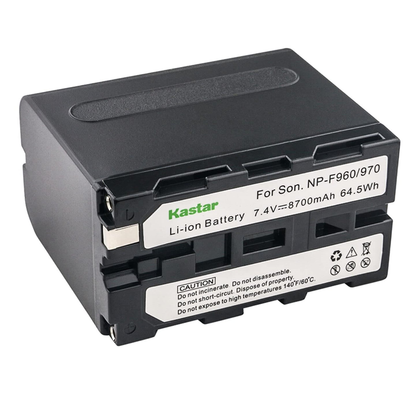 Kastar NP-F960 / NP-F970 Battery 2-Pack Replacement for GVM 800D GVM 480LS 520LS 520S 672S GVM RGB Video Light, GVM T20R GVM-TD-JY258 GVM 12D GVM-50M