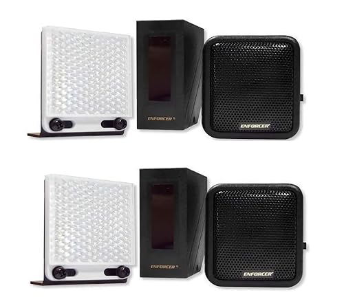 Seco-Larm E-931CS22RRCQ Enforcer NIR Retro-Reflective Entry Alert System, Up to 22 ft of Sensing Range, Speaker Volume Adjustment, Adjustable Sounding