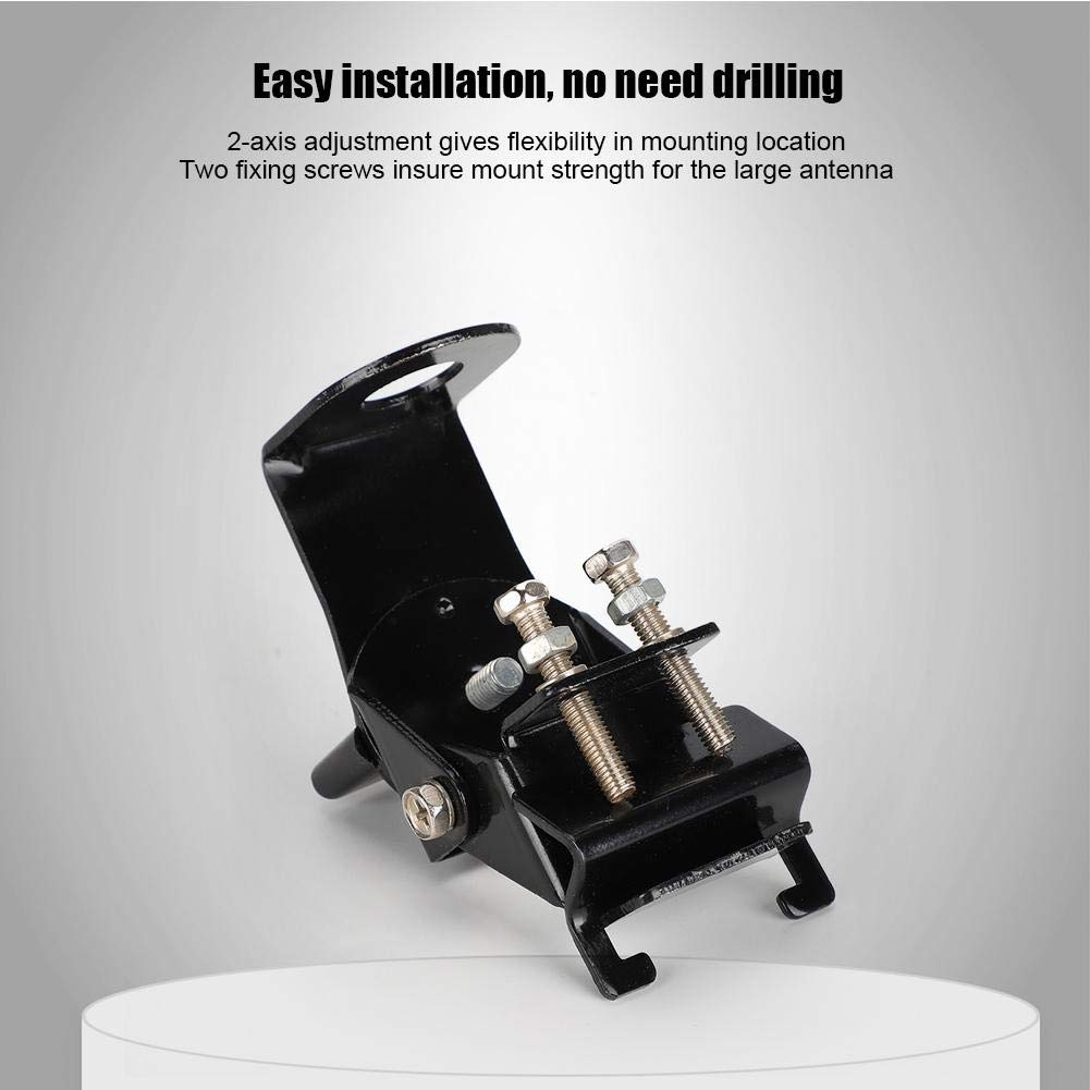 Wendry Radio Antenna Bracket,180° Rotatable SO239 Mobile Radio Antenna Car Mounting Bracket Mount Stand,-Resistant,Wear-Resistant