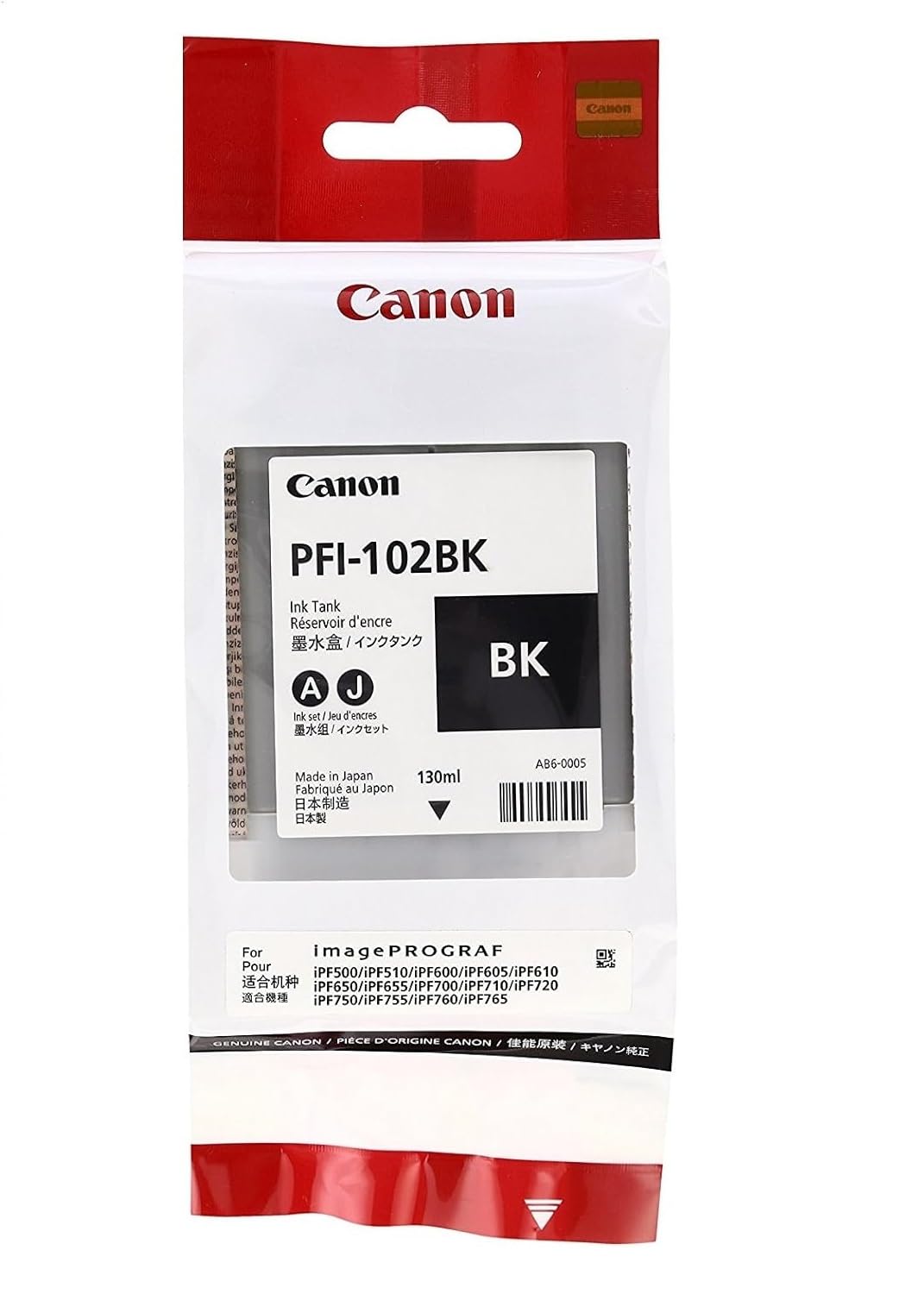 Canon Canonamp;reg; - 0895B001(PFI-102) Ink, 130 mL, Black - Sold As 1 Each - Maximizes the potential of your Canonamp;reg; imagePROGRAF printer.