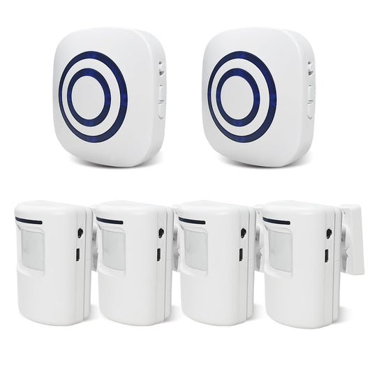 Long Range Wireless Driveway Alarm- Security Driveway Alert, Motion Detector Driveway Motion Sensor Alarm to Monitor and Protect Home Property (2