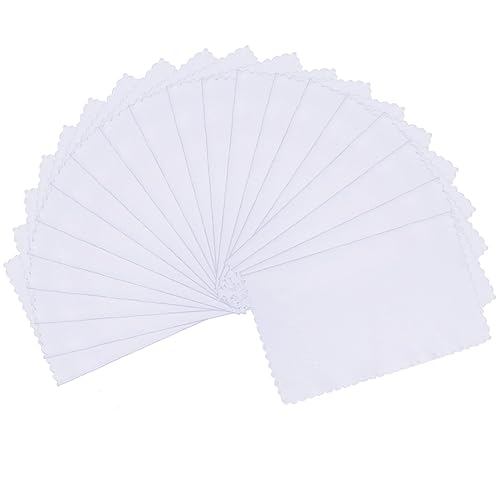 ColorYourLife 20-Pack Microfiber Cleaning Cloths for Smart Phones, Laptops, Tablets, Computer, Lenses, LCD Monitor, TV, Camera, Eyeglasses, Optics Etc