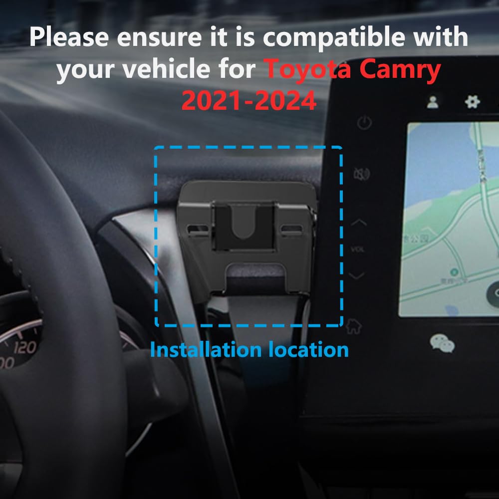 Zchan Car Phone Holder Mount for Toyota Camry 2021-2024 Car Accessories Car Mount 360°Rotation for Car Phone Holder Magnetic Hands Free Compatible