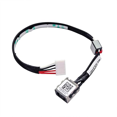 New AC DC Jack Power Plug in Charging Port Connector Socket with Wire Cable Harness Replacement for Dell Latitude 3550 P/N: J4GMJ, 0J4GMJ DC30100RT00