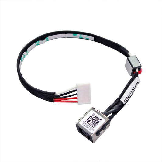New AC DC Jack Power Plug in Charging Port Connector Socket with Wire Cable Harness Replacement for Dell Latitude 3550 P/N: J4GMJ, 0J4GMJ DC30100RT00