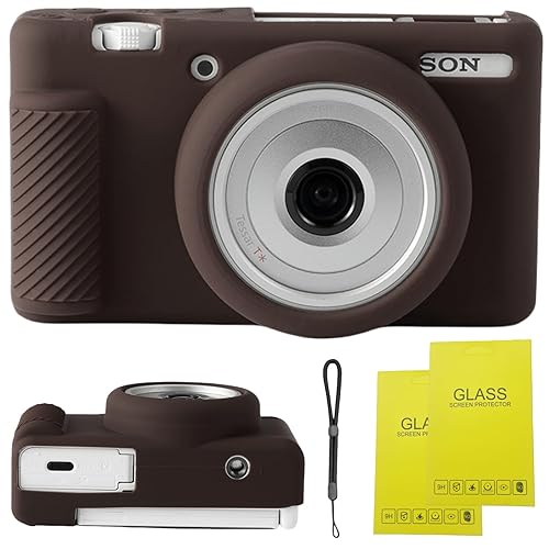 SZHSYJY Camera Case for Sony ZV-1F/ ZV-1 II/ZV-1M2 Digital Camera,ZV1F Soft Silicone Protective Bag,Anti-Scratch Slim Fit Soft Sleeve with ZV1 F