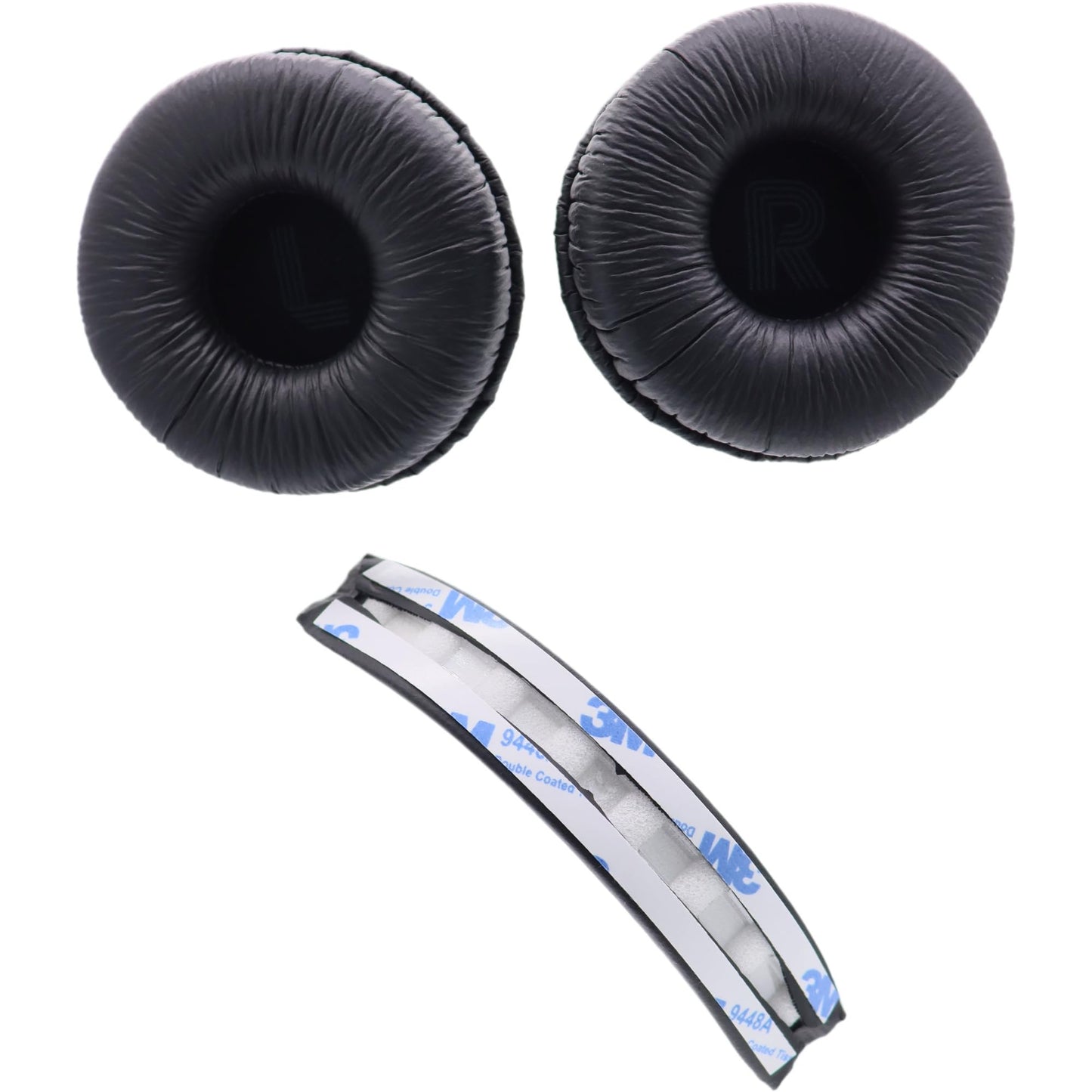 Deal4GO Original Headphone Earpads w/Headband Cover Cushion Replacement for JBL Tune 500 500BT 510 520 560 590 Headset Earmuff (Black)