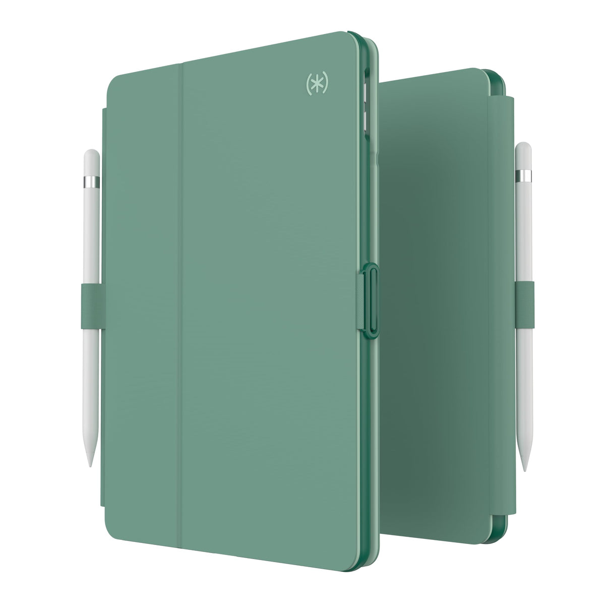 Speck Balance Folio Case for iPad 10.2 Inch (2019-2021) - Drop & Camera Protection, Slim Multi Range Stand, Apple Pencil Holder - Fluorite