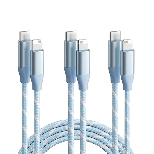 USB C to Lightning Cable 3 Pack 6FT Apple MFi Certified iPhone Charger Fast Charging Type c to Lightning Cable iPhone Fast Charger for iPhone 14 13…