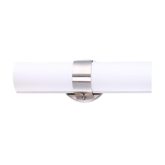 Ultralux 18 Inch Classic LED Wall Vanity Light - 23W, 3000K Damp Location Approved, 1200 Lumens Brushed Nickel Finish, Wall Mount TRIAC Dimmable