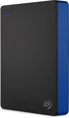 Seagate Game Drive 4TB External Hard Drive Portable HDD - Compatible With PS4 (STGD4000400) blue