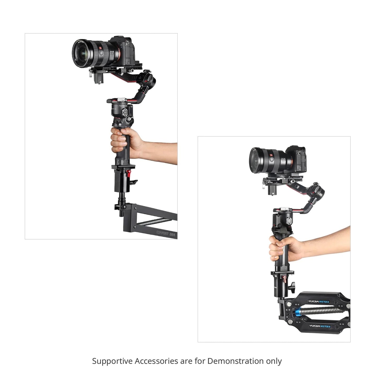 Flycam Arm and Vest Gimbal Adapter for Camera Gimbal. Mounts on Arm with 5/8" or 16mm Diameter. for Flycam Galaxy or Vista (FLCM-GA~)