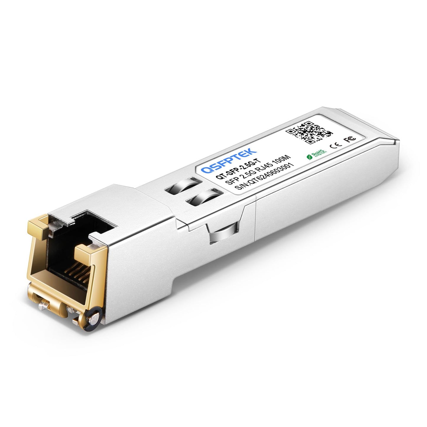2.5Gbase-T SFP to RJ45 Copper Module, Gigabit Ethernet Transceiver Compatible with Cisco, Meraki, Ubiquiti, D-Link, TP-Link, Supermicro, Netgear