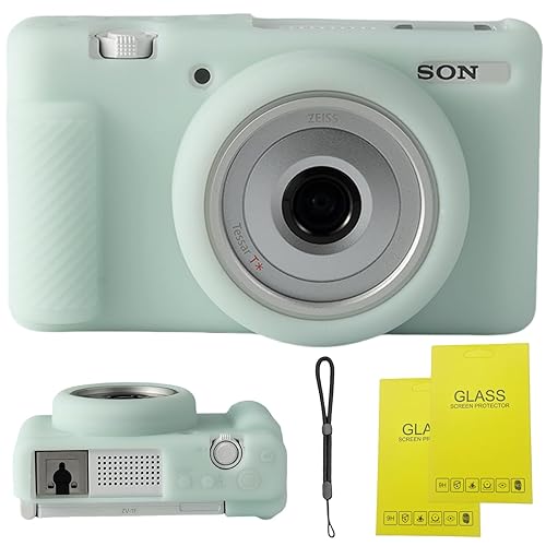 SZHSYJY Camera Case for Sony ZV-1F/ ZV-1 II/ZV-1M2 Digital Camera,ZV1F Soft Silicone Protective Bag,Anti-Scratch Slim Fit Soft Sleeve With ZV1 F
