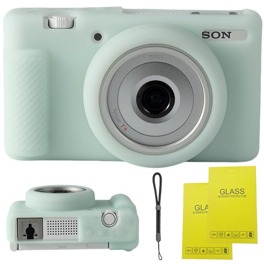 SZHSYJY Camera Case for Sony ZV-1F/ ZV-1 II/ZV-1M2 Digital Camera,ZV1F Soft Silicone Protective Bag,Anti-Scratch Slim Fit Soft Sleeve With ZV1 F