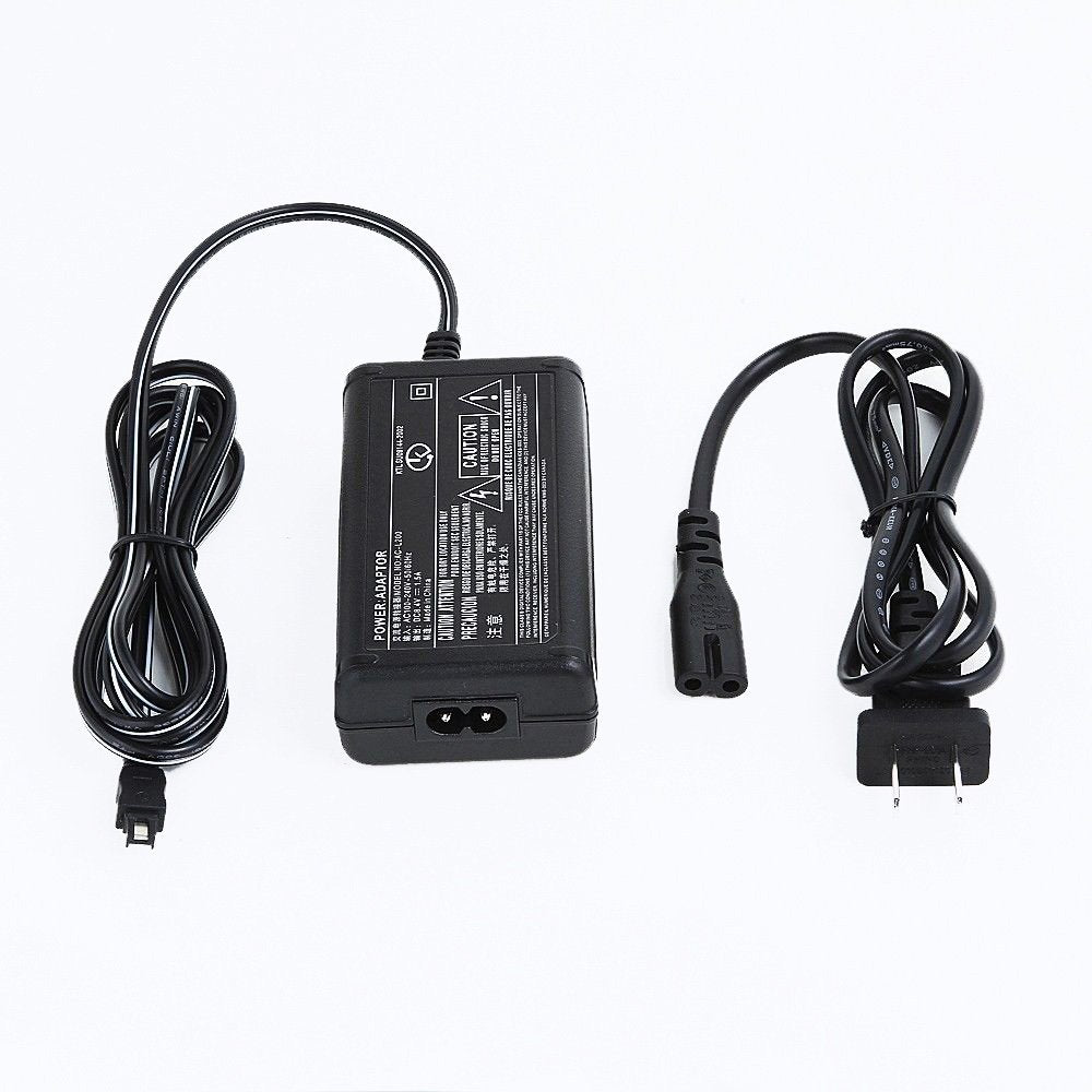 JNSupplier AC DC Adapter Charger w/Power Cord for Sony AC-L200 AC-L200A AC-L200B AC-L200C AC-L200D AC-L200F AC-L200P HandyCam Camcorder