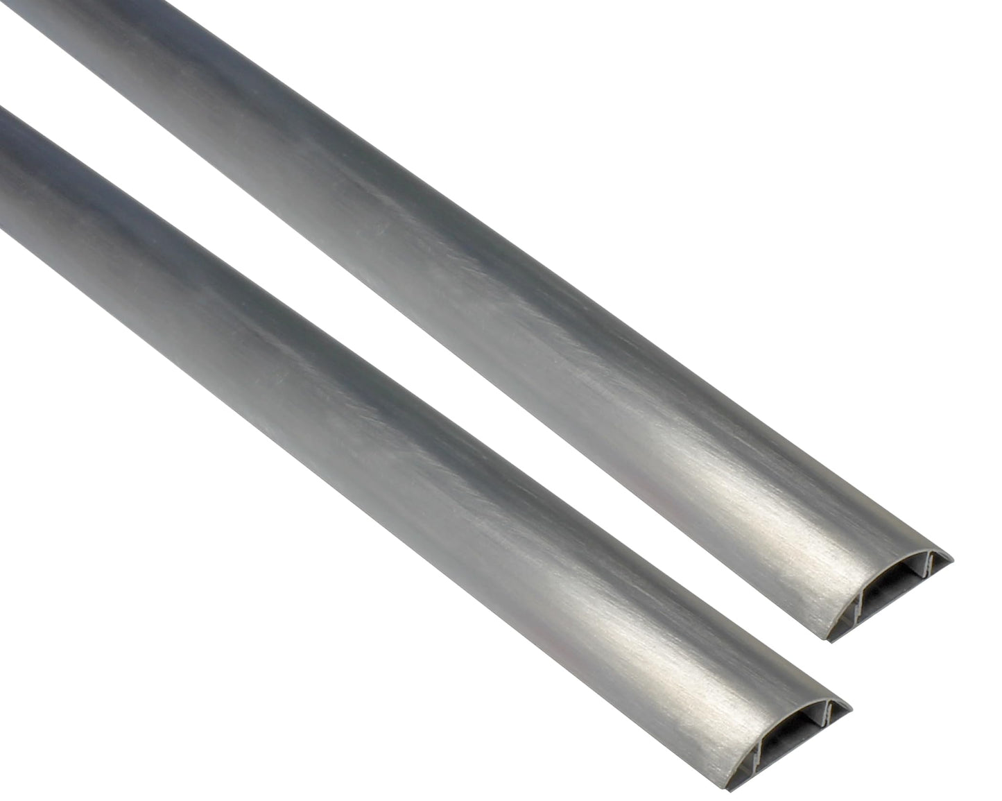 Electriduct Metal Cable Shield Cord Cover Outdoor Aluminum Raceway 58 Inch - 0.43" W x 0.22" H Single Channel - CSX-MET-1 (2 Pack)