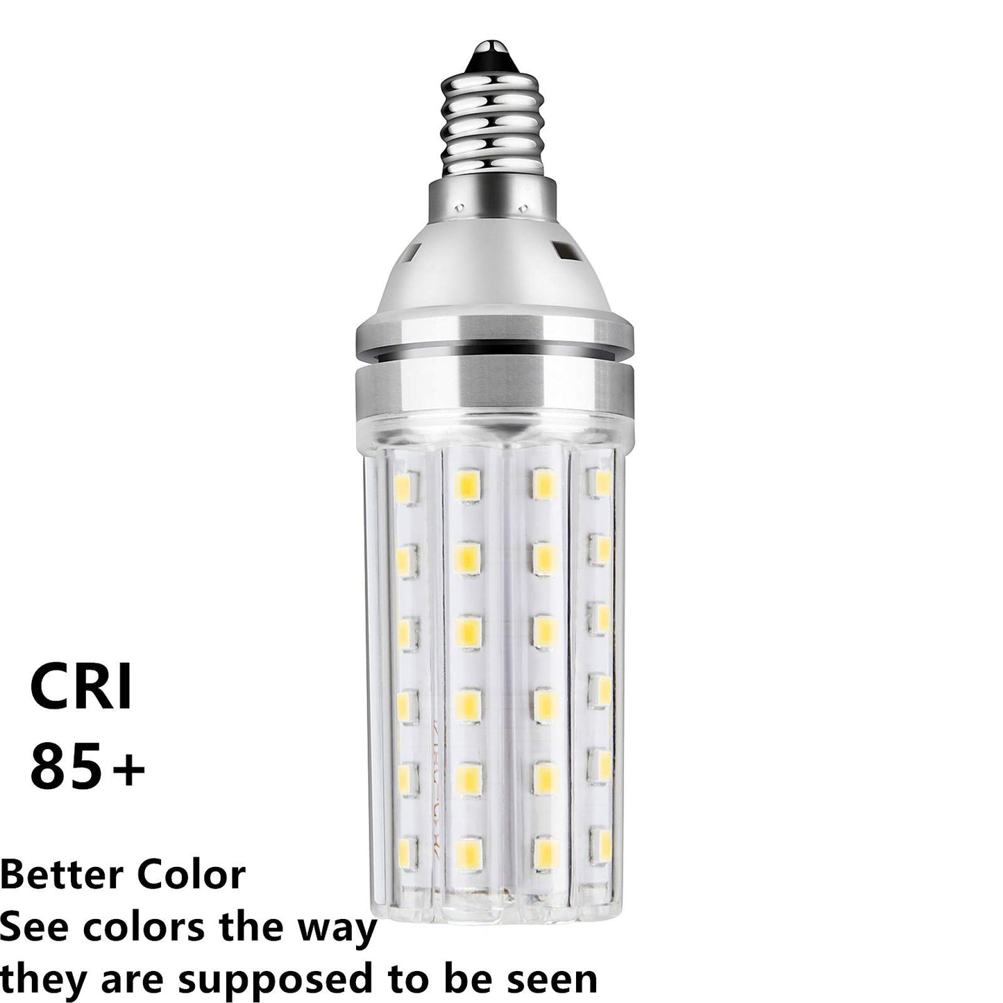 E12 Led Bulb 150 Watt Equivalent, 15W Led Candelabra Watt Light Bulbs 1500Lm Daylight White 6000k Led Chandelier Bulbs, Decorative Candle Base