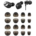 ALXCD Eartips Compatible with Sennheiser Momentum HD1 in-Ear Earbud, XS/S/M/L 4 Sizes 8 Pair Soft Silicone Replacement Ear Tips Adapters, Compatible