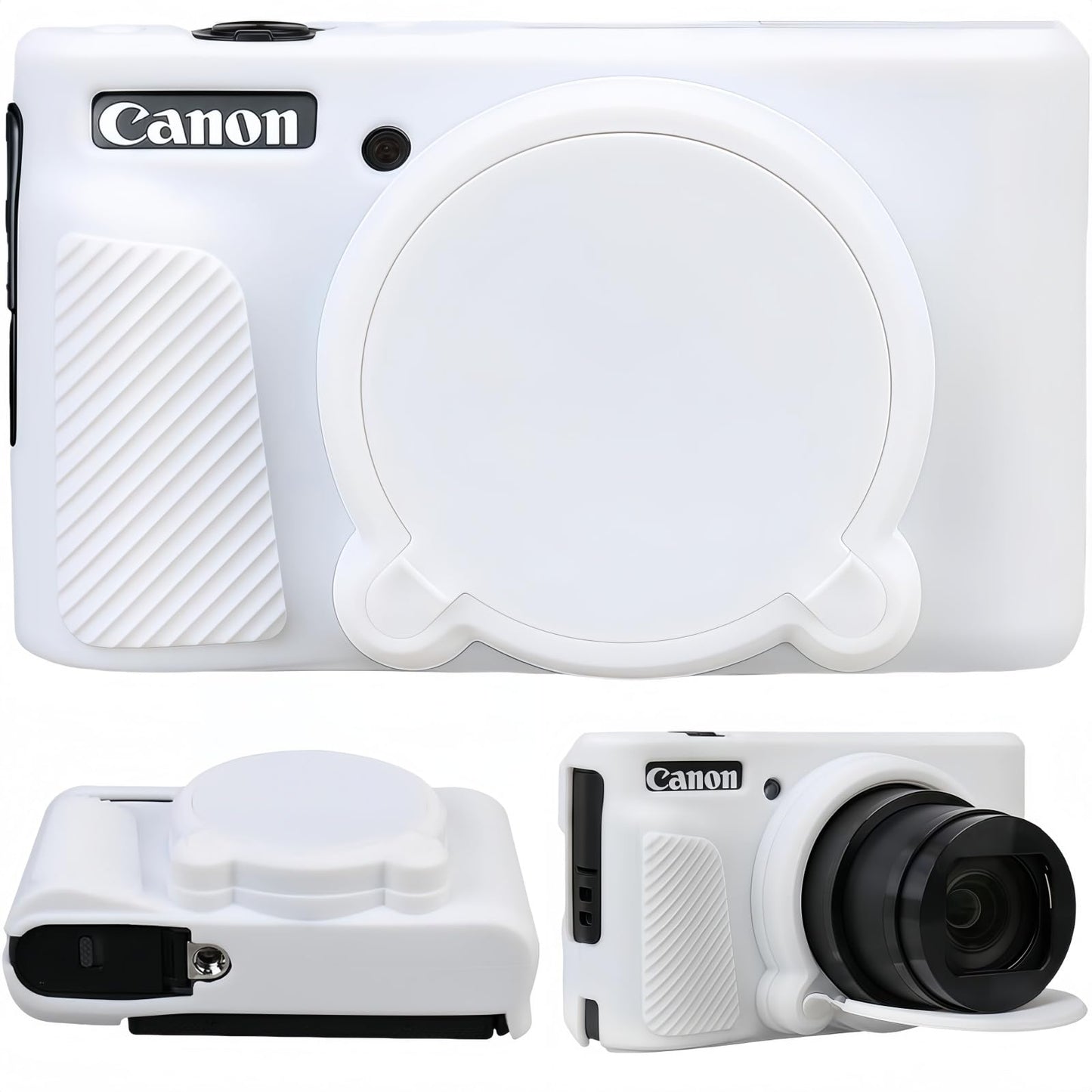 SZHSYJY Camera Case for Canon PowerShot SX740/ SX730 Digital Camera,Soft Silicone Protective Bag Removable Lens Cover,Anti-Scratch Slim Fit