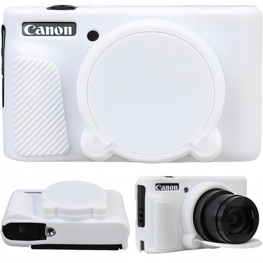 SZHSYJY Camera Case for Canon PowerShot SX740/ SX730 Digital Camera,Soft Silicone Protective Bag Removable Lens Cover,Anti-Scratch Slim Fit