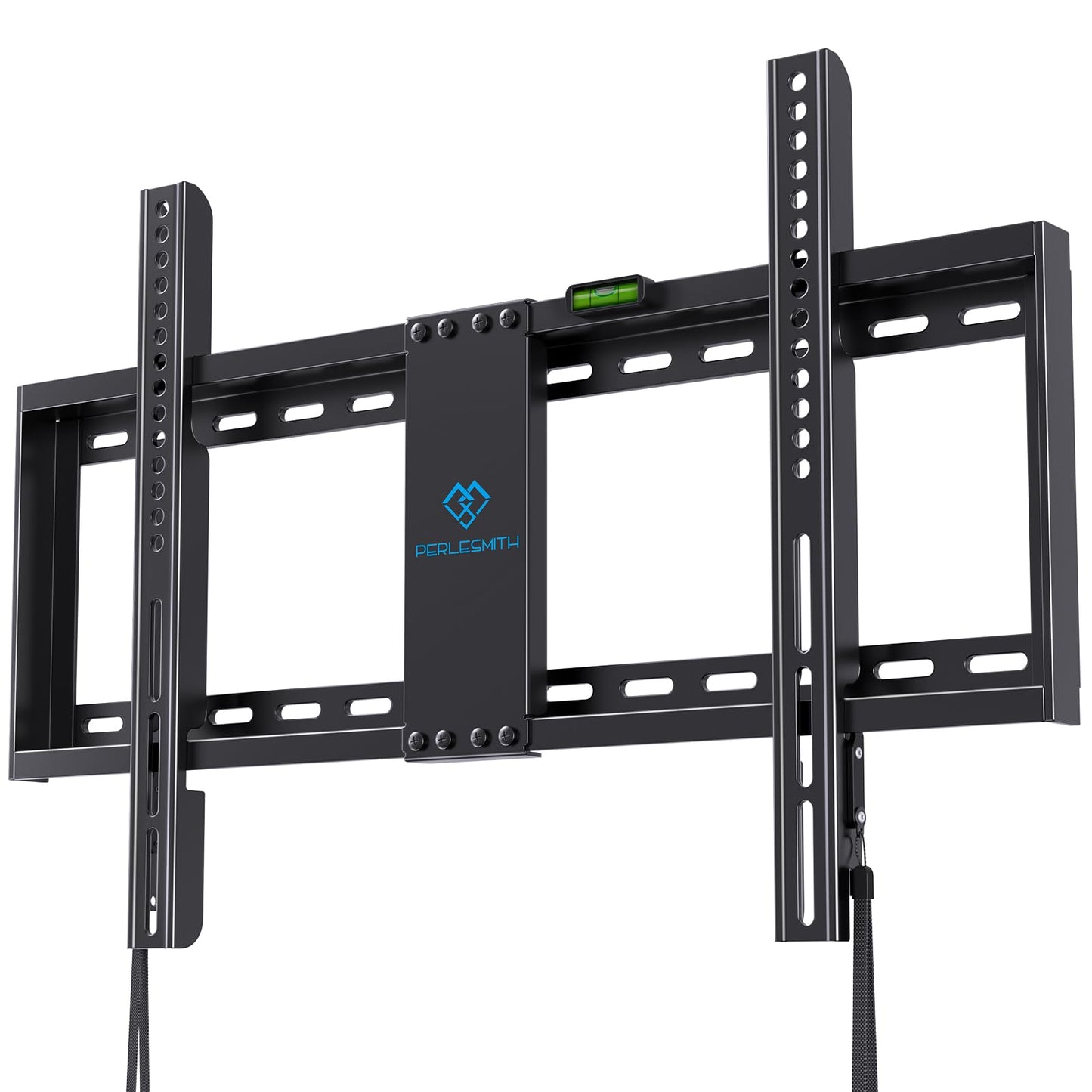 PERLESMITH Fixed TV Wall Mount Bracket for 32-82 Inch LED, LCD, and OLED Flat Screen TVs - Fits 16”- 24” Wood Studs, Fixed TV Mount with VESA 600 x