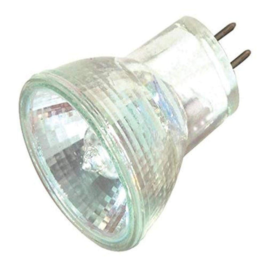 Satco S4645 10 Watt MR8 Halogen GZ4 Base 12 Volt Clear NFL 23 Beam Pattern Light Bulb, With Lens