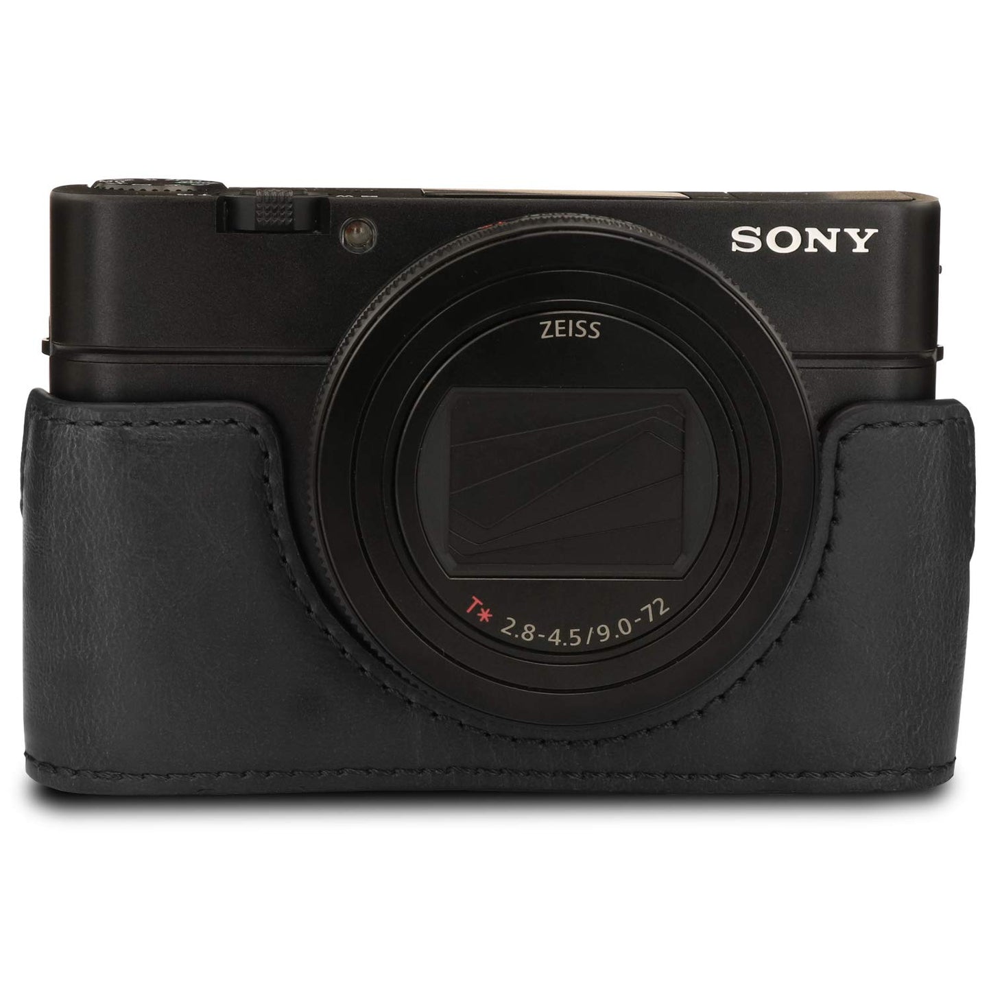 MegaGear MG1730 Ever Ready Leather Camera Case Compatible with Sony Cyber-Shot DSC-RX100 VII - Black