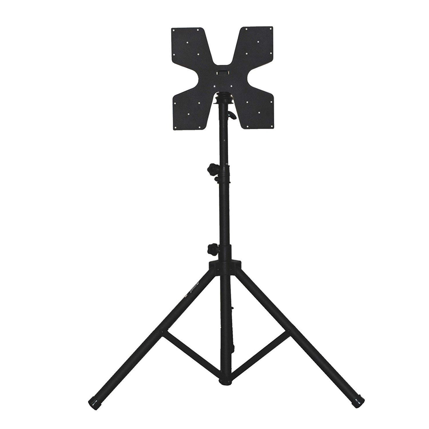 The Audio2000'S AST4214 Patented Heavy-Duty Flat-Panel/TV Monitor Stand with Tripod Legs and Foldable Universal Mount & Hardware Compatible with VESA