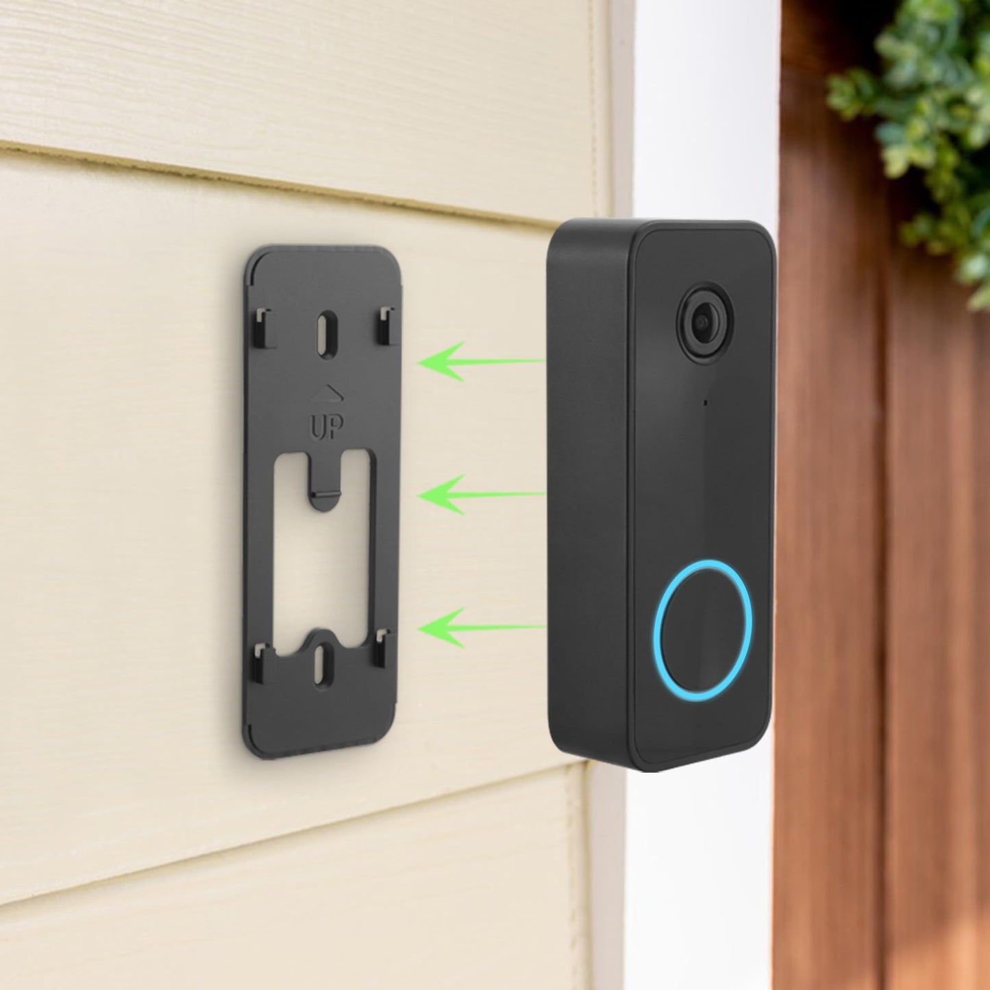 LEFXMOPHY 2-Pack Backplate for WYZE Video Doorbell v2 Replacement Back Plate Wall Mounting Part Accessory