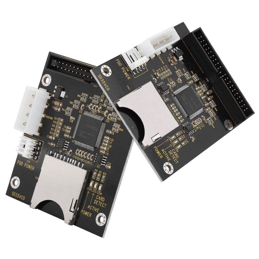 Zopsc SD Card to IDE Adapter, Secure Digital Converter for 3.5 Inch 40 Pin Hard Disk Drive, Compatible with DOS Linux 98SE Me XP