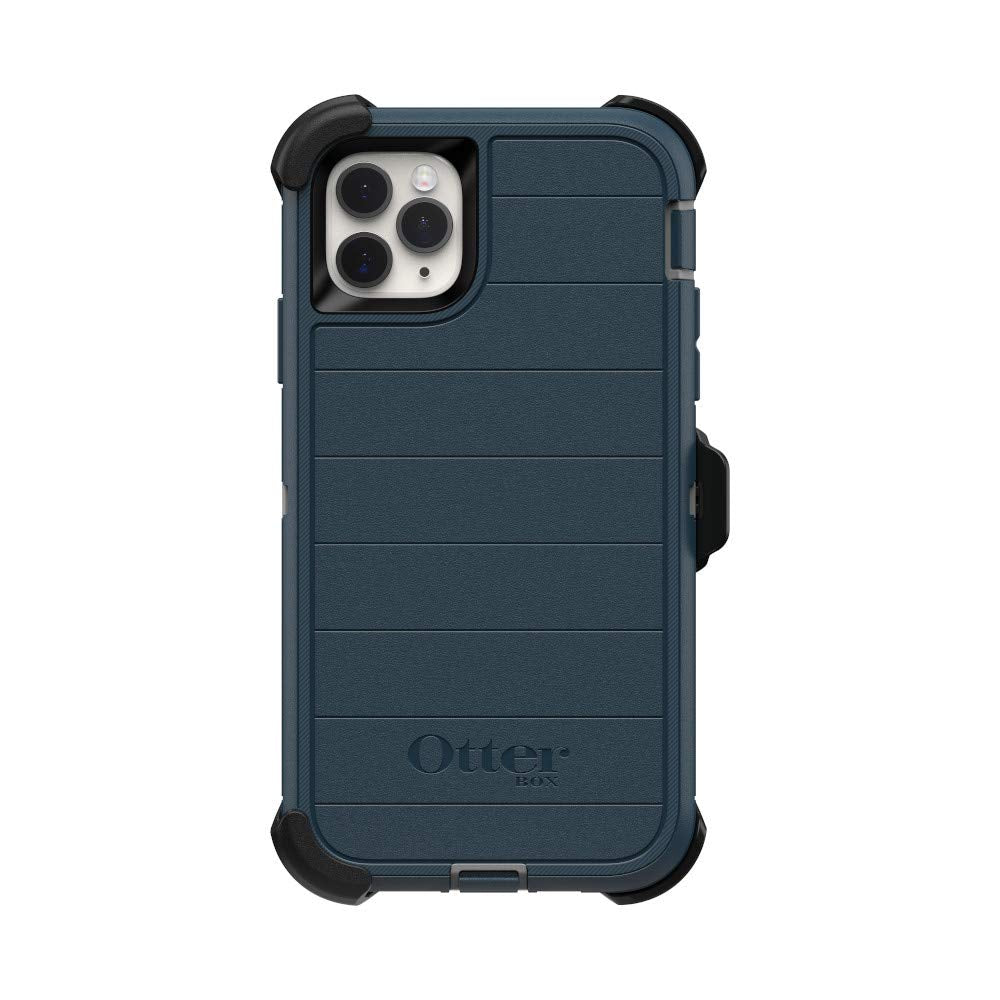 OtterBox Defender Series SCREENLESS Case Case for iPhone 11 Pro Max - Gone Fishin (Wet Weather/Majolica Blue)