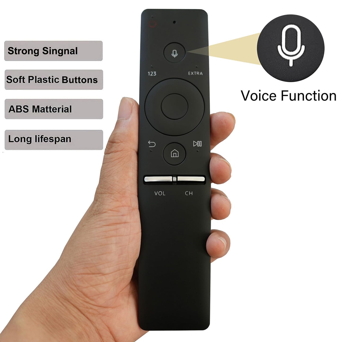 Universal Voice BN59-01241A Replacement Remote Control for Samsung Smart TV 4K UHD TV Samsung 6 7 8 9 Series 8 Remote BN59-01266A BN59-01292A